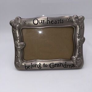 MALDEN 4" x 6" "Our Hearts Belong To Grandma" Picture Frame.